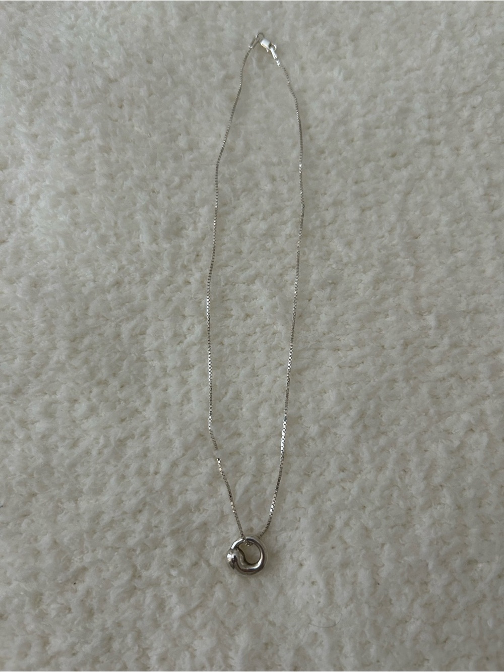 Vintage Tiffany & Co Elsa Perreti Circles Necklace Silver